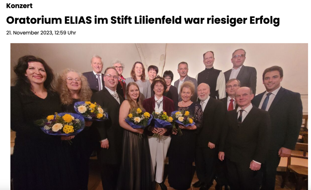 Stift Lilienfeld – ELIAS – Prophetie in romantischem Klang